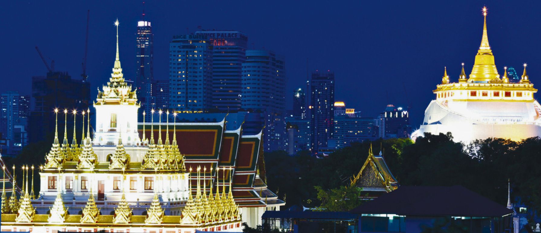 Rooftop bar in Bangkok with stunning city view