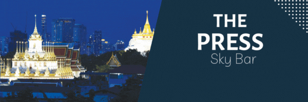 Rooftop bar in Bangkok with stunning city view